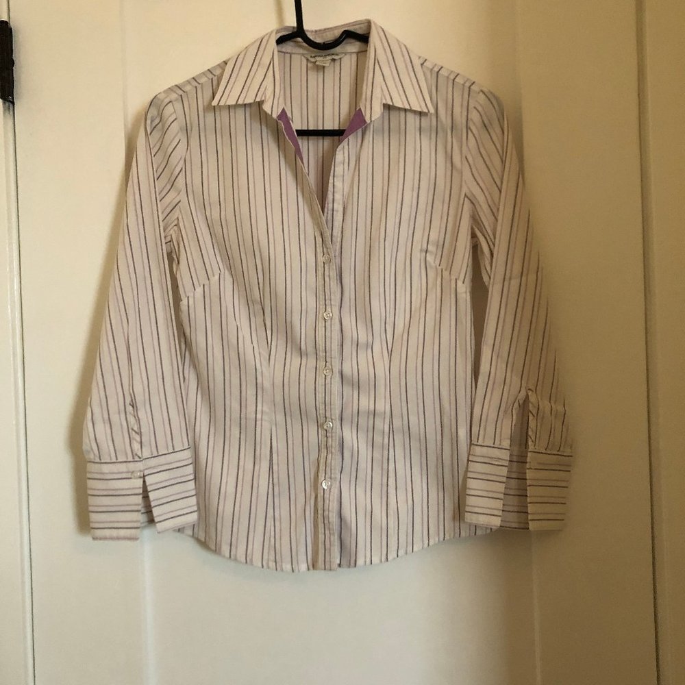 Banana Republic Striped Button Down